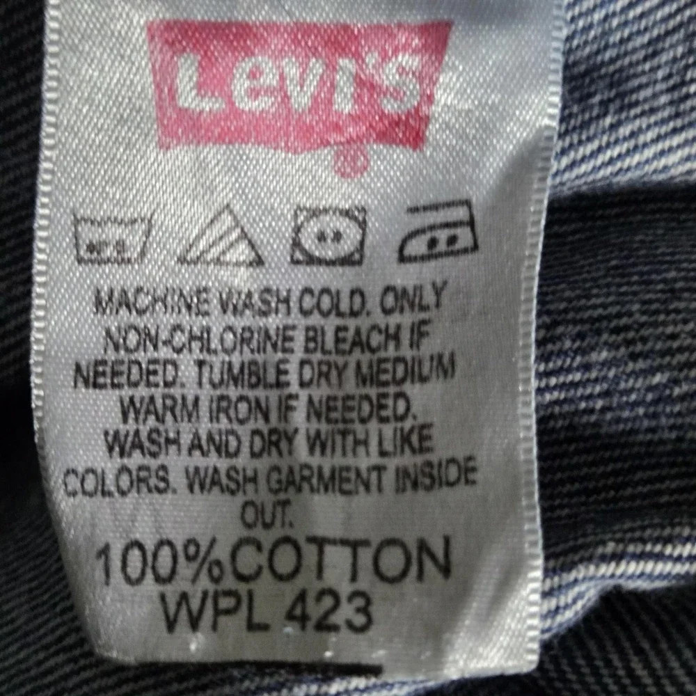 Levis 501 Jeans Mens 42X27 Blue Med Wash Straight Leg Denim Button Fly Red Tab